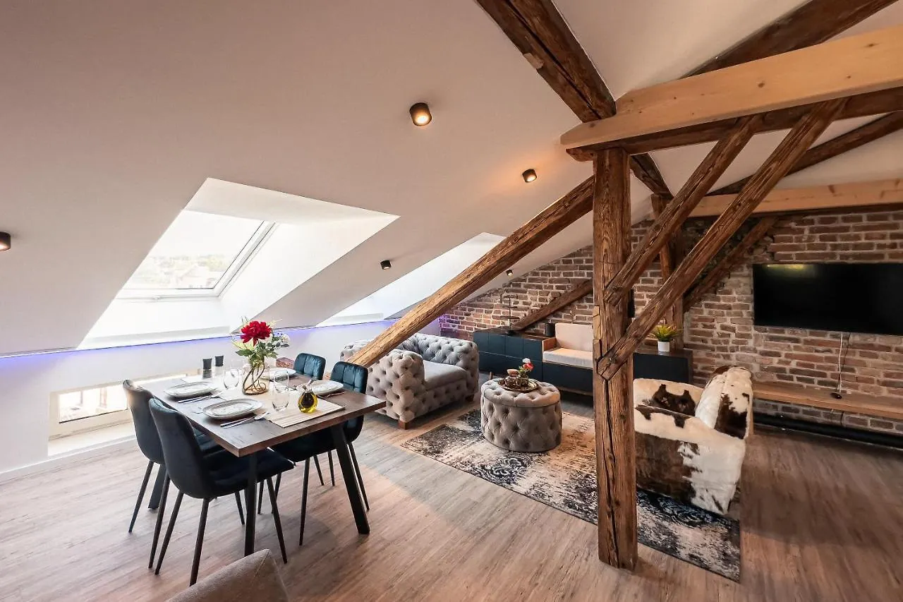 Crest - Riverside Lofts Mit Parken I Balkon I Kueche I Regendusche Passau